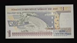 8. Emisyon 1 YTL A14 ÇİL KAĞIT PARA