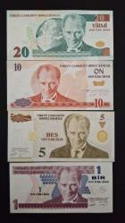 8. Emisyon 1-5-10-20 YTL ÇÇT+ ÇA MİNİ SET (A SERİSİ)