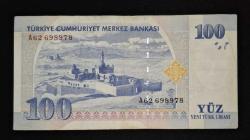 8. Emisyon 100 YTL A62 ÇÇT KAĞIT PARA