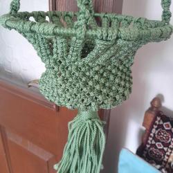 Makrome Örgü Saksılık