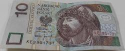 1994 POLONYA 10 ZLOTİ ORİJİNAL KAĞIT PARASI KE2901731 SERİ NOLU ÇOK NADİRDİR