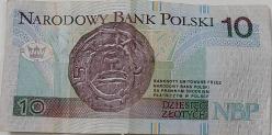 1994 POLONYA 10 ZLOTİ ORİJİNAL KAĞIT PARASI KE2901731 SERİ NOLU ÇOK NADİRDİR