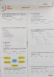 BENİM HOCAM, AYT KİMYA SORU BANKASI 5 Deneme Sınavı İlaveli