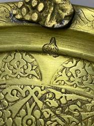 Antika Pirinç Tepsi (Tuğralı)