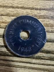 1948 TC 2 1/2 kuruş madeni para Temiz