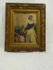 Antika İpek Üzerine baskı tablo(4 Adet)