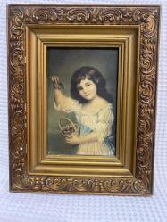 Antika İpek Üzerine baskı tablo(4 Adet)