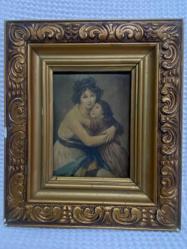 Antika İpek Üzerine baskı tablo(4 Adet)