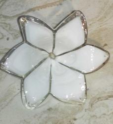 19712-BEYAZ RENK YILDIZ AVİZE CAMI