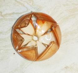 19714-AÇIK KAHVE RENK MURANO AVİZE CAMI