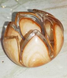 19714-AÇIK KAHVE RENK MURANO AVİZE CAMI