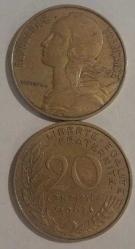 FRANSA 1967 20 CENTİM