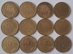 FRANSA 1963-97 ARASI 10 CENTİM LOTU
