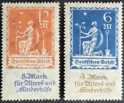 +++ ALMANYA REICH YARDIM PULLARI       1922    - DAMGASIZ , SARI LEKELİ