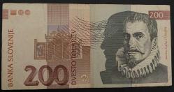 SLOVENYA 200  TOLARJEV 1992 ..  ÇOK.TEMİZ KAĞIT PARA RESİMDEKİ ÜRÜN