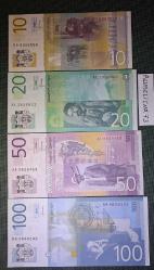 SERBİA/SIRBİSTAN-2013/2014 -10 /20/50 VE 100 DİNAR-ÇİL/UNC