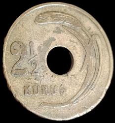 1949 Delikli 2'5 Kuruş