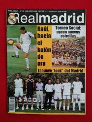 Real Madrid Official Magazine - Julio-Agosto 2000 - No: 125 - Galatasaray, UEFA Super Cup - Poster: İvan Helguera