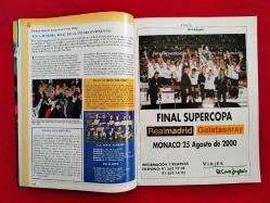 Real Madrid Official Magazine - Julio-Agosto 2000 - No: 125 - Galatasaray, UEFA Super Cup - Poster: İvan Helguera