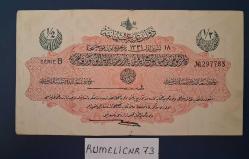 OTTOMAN EMPIRE / OSMANLI İMP.- 1/2  LİRA - 1915/1331 - ÇT/VF - Sultan Mehmed Reşad