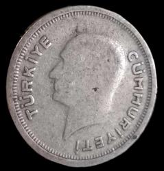 1936 25 Kuruş Gümüş