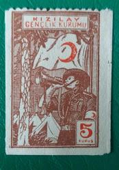 LOT.235 » 1943 Kızılay Gençliği nadir damgasız