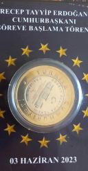 2023 GÖREVE BAŞLAMA TEDAVÜL HATIRA 1 LİRA YENİ TİP KAPSÜLLÜ KİTİNDE