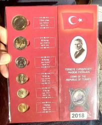 2018 TÜRKİYE CUMHURİYETİ TEDAVÜL PARA SETİ