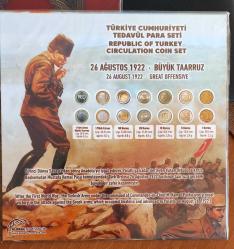 TÜRKİYE CUMHURİYETİ TEDAVÜL PARA SETİ BÜYÜK TAARRUZ