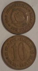 YUGOSLAVYA 1965 10 PARA