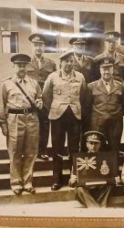 Avustralya Anzak Karargahı'nda Türk Subayları  1949  Ölçü: 21x27 cm.