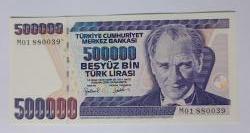 7.EMİSYON 500.000 LİRA SERİ M01 880039 SERİ BAŞI LOT - ÇİL