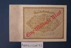 Almanya-1,000 Mark - sürsajlı Bir Milyar Mark-1922-ÇÇT-