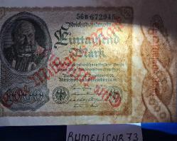 Almanya-1,000 Mark - sürsajlı Bir Milyar Mark-1922-ÇÇT-
