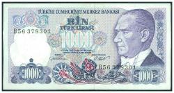 7. EMİSYON 1000 LİRA B56 SERİSİ, ÇÇT