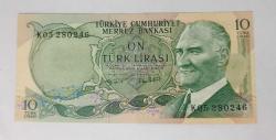 6.EMİSYON 10 TÜRK LİRASI SERİ: K05 280246 ÇÇT+