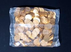 2015 YILI 1 KURUŞ DARPHANE POŞETİNDE - ÇİL /400 ADET