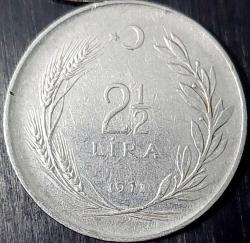 2½ LİRA, 1971 ÇÇT+ (Ters)