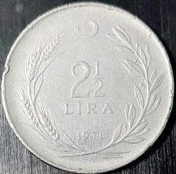 2½ LİRA, 1971 ÇÇT+ (Düz)