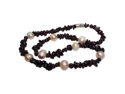 İNCİ VE LAL TAŞLI ÖZEL YAPIM GERDANLIK