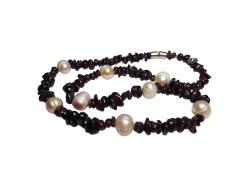 İNCİ VE LAL TAŞLI ÖZEL YAPIM GERDANLIK