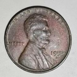 AMERİKA  1953 D  1 CENT  BUĞDAY CENTİ