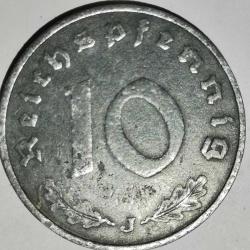 NAZİ  ALMANYASI  1940  J     10  PFENNIG