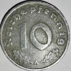 NAZİ  ALMANYASI  1940  A     10  PFENNIG
