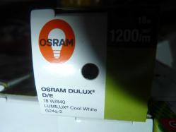 OSRAM DULUX D/E 18W/840- 1200lm/4000k- LUMILUX 4 PİN Lİ G24q2 DUYLU  cool white renk AMPÜL 8 ADET ORJİNAL+ÜCRETSİZ KARGO