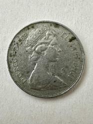 1969 İngiltere 10 new pence madeni para ÇT