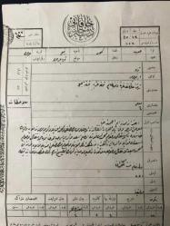 SULTAN REŞAT DÖNEMİ KİLİS ZEYTİNLİK TAPUSU