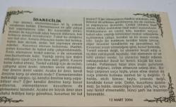 12 Mart 2006-Orijinal Takvim Yaprağı-Doğum Günü-Söz,Nişan,Nikâh,Düğün ve Önemli Günler Hediyesi-Bizim Anadolu Takvimleri-Ayet-Hadis(Hz.Ali(r.a.))(12 Mart askeri darbesi yapıldı(1971))-Beşir,Hilal-İdarecilik