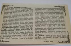20 Mart 2006-Orijinal Takvim Yaprağı-Doğum Günü-Söz,Nişan,Nikâh,Düğün ve Önemli Günler Hediyesi-Bizim Anadolu Takvimleri-Ayet-Hadis(Hz.Ali(r.a.))(ABD ve İngiliz Koalisyonu Irak'a saldırı başlattı(2003))-Cemallettin,Kevser-Sultan Birinci Abdulhamit
