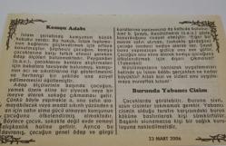 23 Mart 2006-Orijinal Takvim Yaprağı-Doğum Günü-Söz,Nişan,Nikâh,Düğün ve Önemli Günler Hediyesi-Bizim Anadolu Takvimleri-Ayet-Hadis(Enbiya:46)(Gelibolu Yarımadası'nda 2bin askerin gömülü olduğu gerçek şehitlik bulundu(2004))-Zeyd-Latife-Komşu Adabı-Burunda Yabancı Cisim
